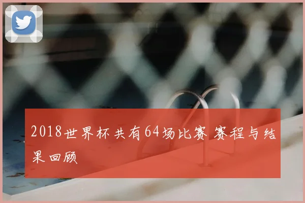 2018世界杯共有64场比赛 赛程与结果回顾